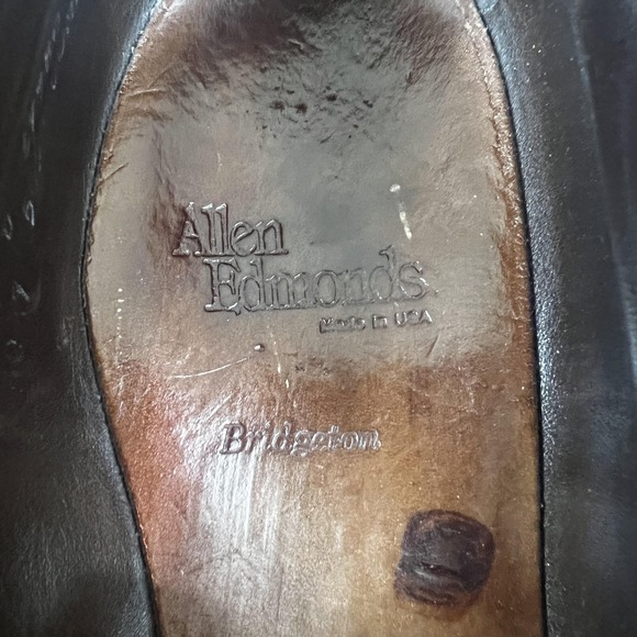 Allen Edmonds Bridgeport Shoes Mens Size 9.5 D Brown Tassel Loafers Leather - Picture 6 of 9